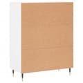 Miniatyrbilde 7 av 11: vidaXL Skjenk hvit 69,5x34x90 cm konstruert tre