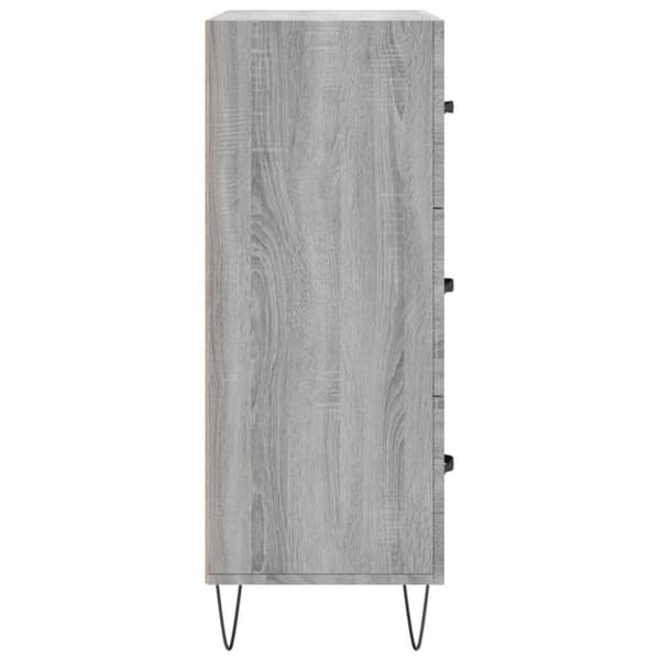 vidaXL Skjenk grå sonoma 69,5x34x90 cm konstruert tre