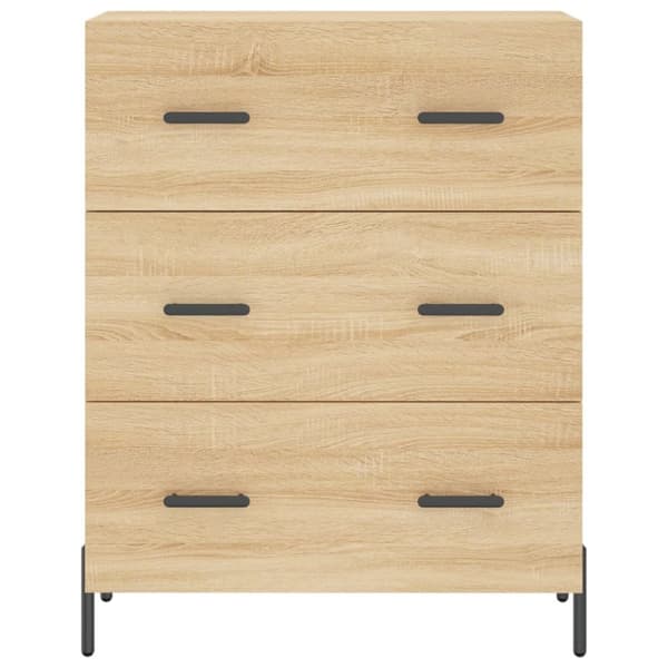 vidaXL Senkki Sonoma-tammi 69,5x34x90 cm tekninen puu