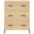 Miniatyrbilde 4 av 11: vidaXL Skjenk sonoma eik 69,5x34x90 cm konstruert tre