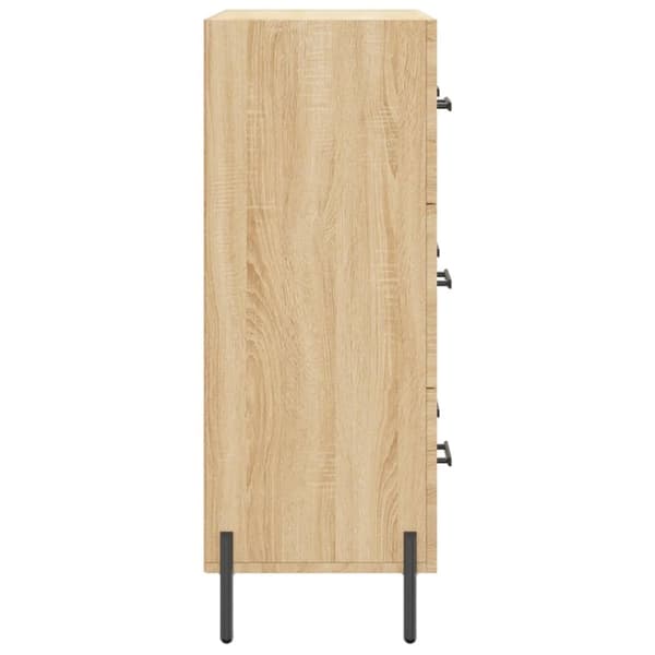vidaXL Skjenk sonoma eik 69,5x34x90 cm konstruert tre