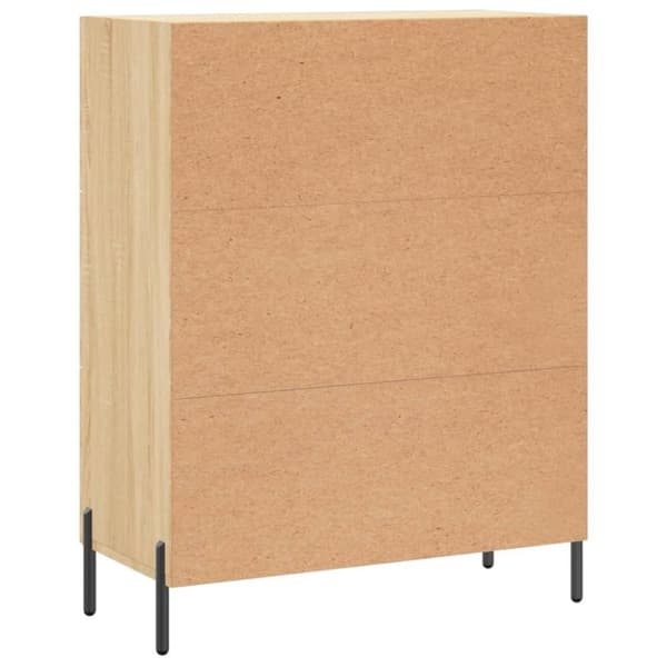 vidaXL Skjenk sonoma eik 69,5x34x90 cm konstruert tre