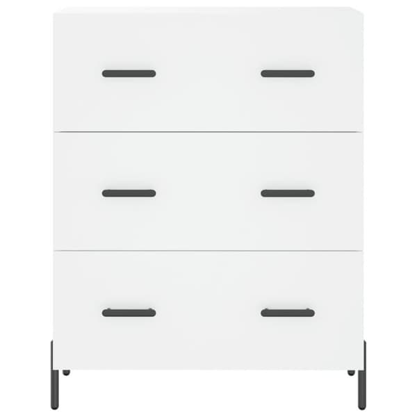 vidaXL skænk 69,5x34x90 cm konstrueret træ hvid