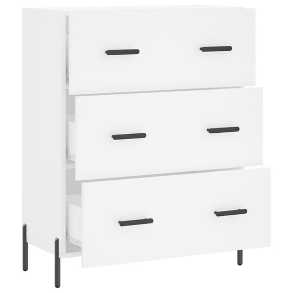 vidaXL skænk 69,5x34x90 cm konstrueret træ hvid