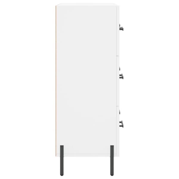 vidaXL skænk 69,5x34x90 cm konstrueret træ hvid