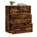 Miniatyrbilde 3 av 11: vidaXL Skjenk røkt eik 69,5x34x90 cm konstruert tre