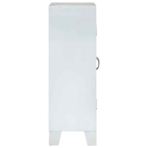 vidaXL skab 55x30x90 cm massivt akacietræ hvid