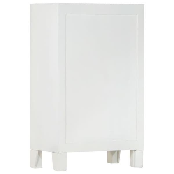 vidaXL skab 55x30x90 cm massivt akacietræ hvid