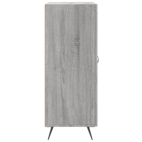 vidaXL skænk 69,5x34x90 cm konstrueret træ grå sonoma-eg