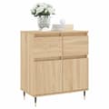 Miniatyrbillede 3 af 11: vidaXL skænk 60x35x70 cm konstrueret træ sonoma-eg
