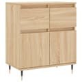 Miniatyrbillede 1 af 11: vidaXL skænk 60x35x70 cm konstrueret træ sonoma-eg