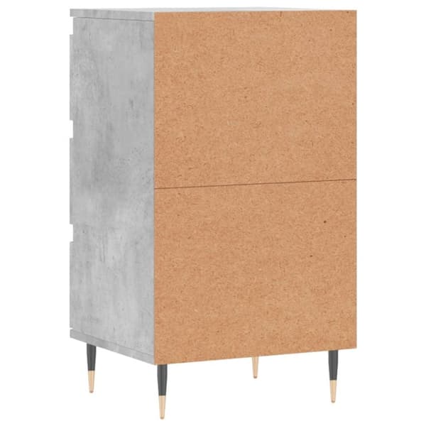 vidaXL Skjenk betonggrå 40x35x70 cm konstruert tre