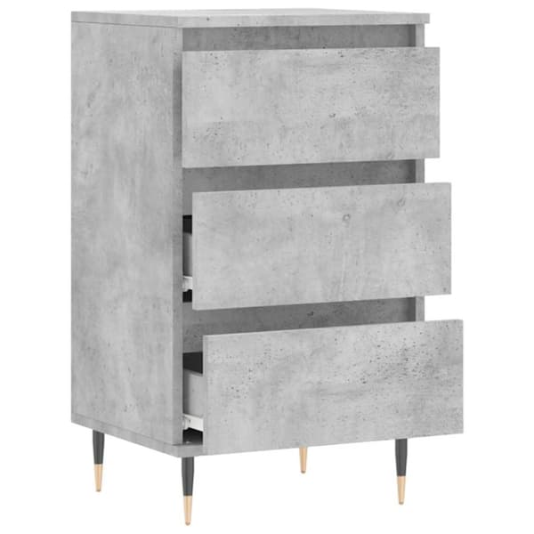 vidaXL Senkki betoninharmaa 40x35x70 cm tekninen puu