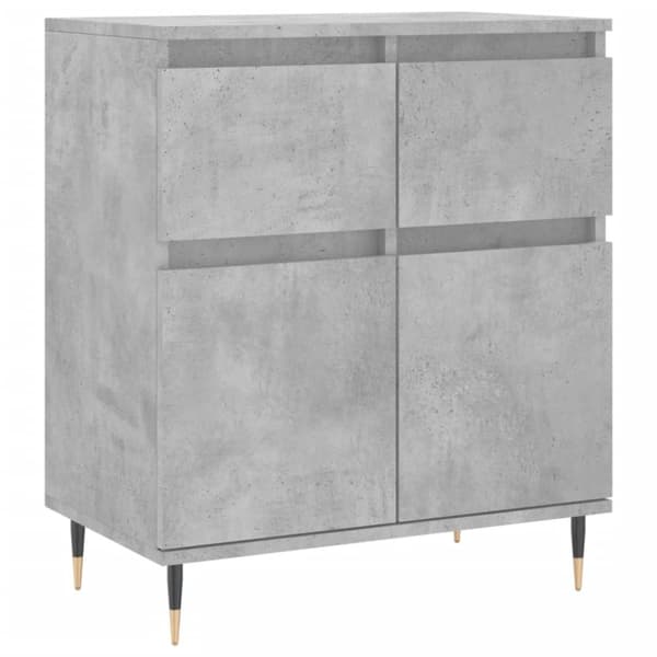 vidaXL Skjenk betonggrå 60x35x70 cm konstruert tre