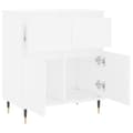 Miniatyrbilde 6 av 11: vidaXL Skjenk hvit 60x35x70 cm konstruert tre
