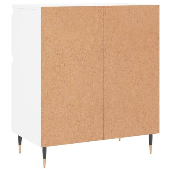 vidaXL Skjenk hvit 60x35x70 cm konstruert tre