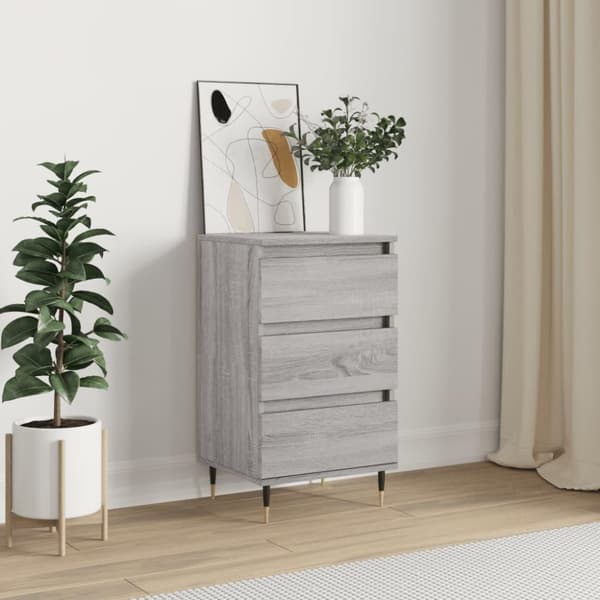 vidaXL Senkki harmaa Sonoma 40x35x70 cm tekninen puu
