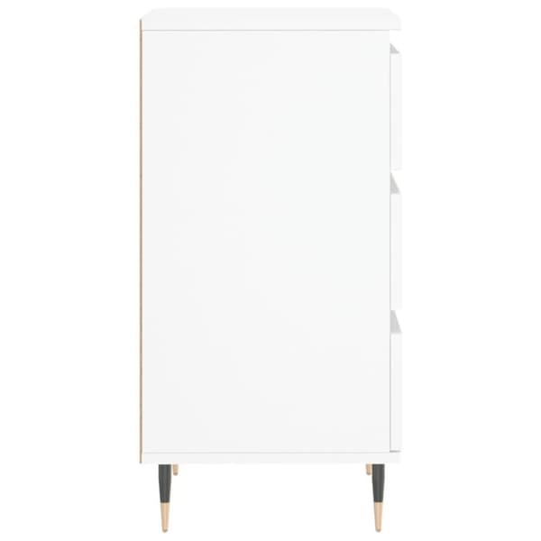 vidaXL Skjenk hvit 40x35x70 cm konstruert tre