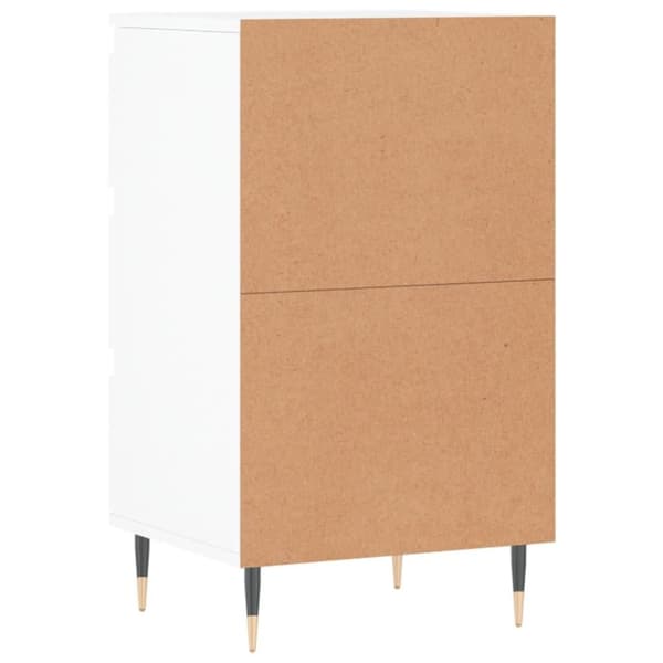 vidaXL Skjenk hvit 40x35x70 cm konstruert tre