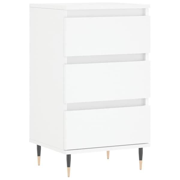 vidaXL Skjenk hvit 40x35x70 cm konstruert tre