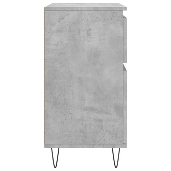 vidaXL Byrå betonggrå 60x35x70 cm konstruerat trä