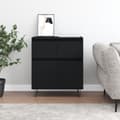 Miniatyrbilde 2 av 11: vidaXL Skjenk svart 60x35x70 cm konstruert tre