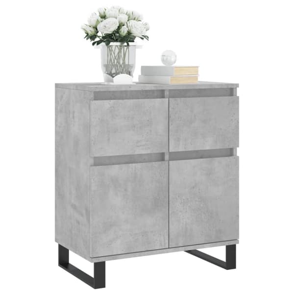 vidaXL skænk 60x35x70 cm konstrueret træ betongrå