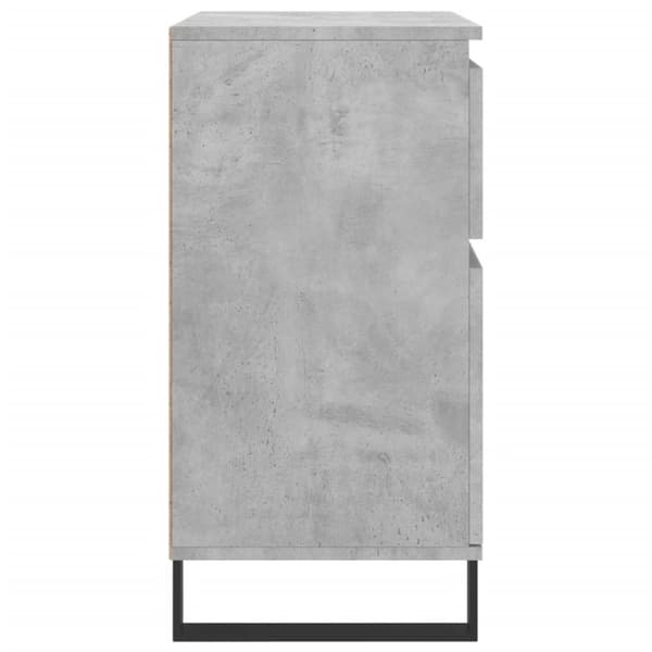 vidaXL Byrå betonggrå 60x35x70 cm konstruerat trä