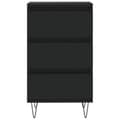 Miniatyrbilde 4 av 11: vidaXL Skjenk svart 40x35x70 cm konstruert tre