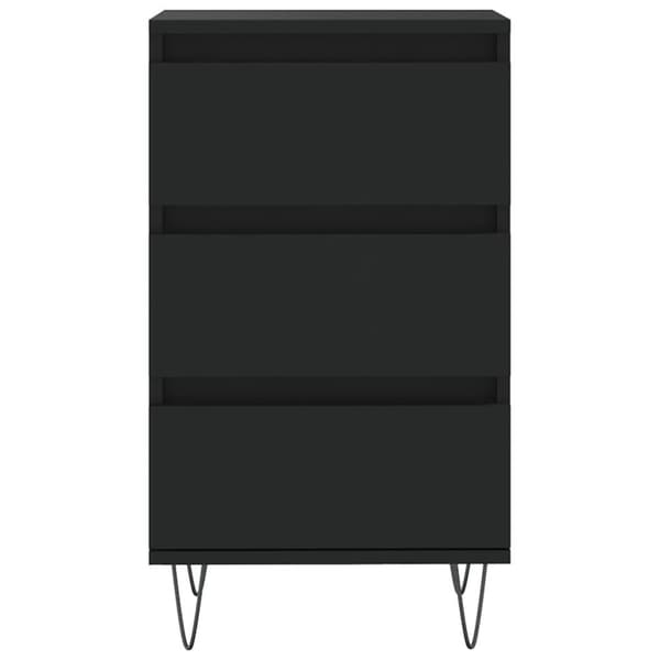 vidaXL Skjenk svart 40x35x70 cm konstruert tre