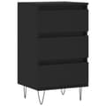 Miniatyrbilde 1 av 11: vidaXL Skjenk svart 40x35x70 cm konstruert tre