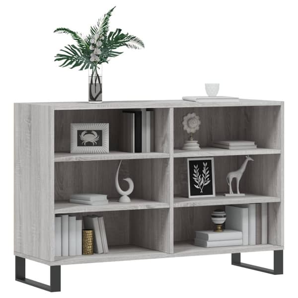 vidaXL Skjenk grå sonoma 103,5x35x70 cm konstruert tre