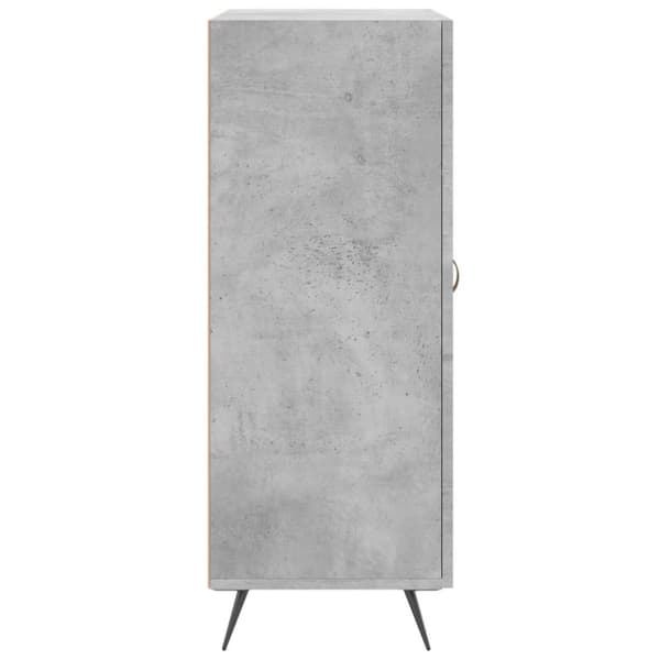 vidaXL Skjenk betonggrå 69,5x34x90 cm konstruert tre