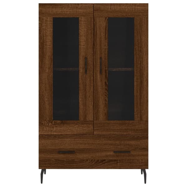 vidaXL Highboard brun eik 69,5x31x115 cm konstruert tre