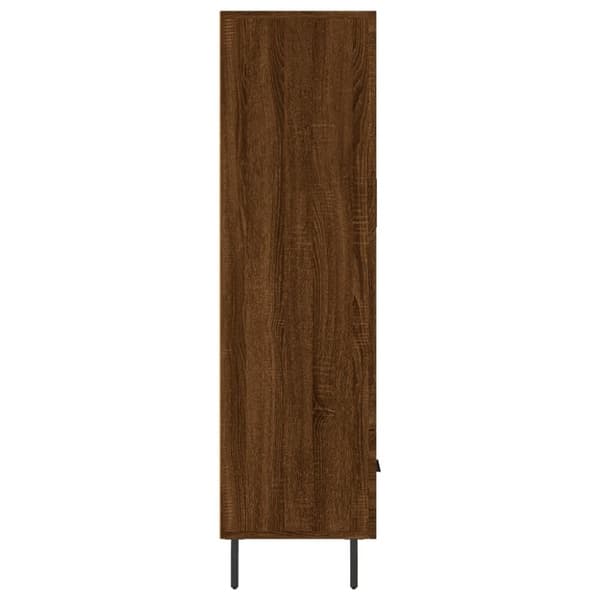 vidaXL Highboard brun eik 69,5x31x115 cm konstruert tre