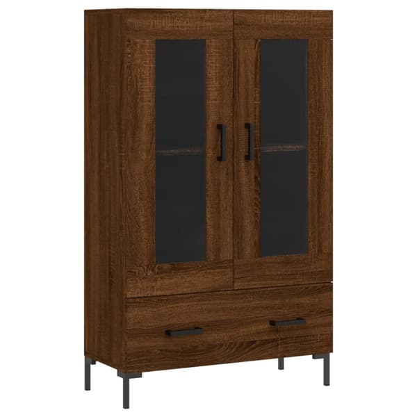 vidaXL Högskåp brun ek 69,5x31x115 cm konstruerat trä