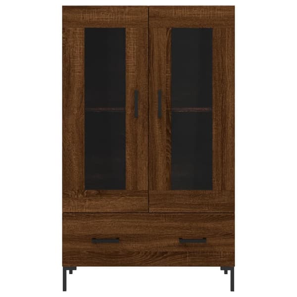 vidaXL skab 69,5x31x115 cm konstrueret træ brun sonoma-eg