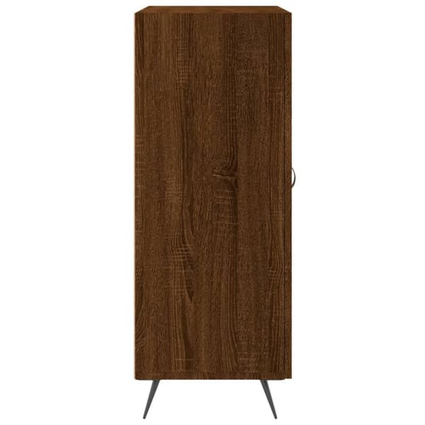 vidaXL skænk 69,5x34x90 cm konstrueret træ brun egetræsfarve