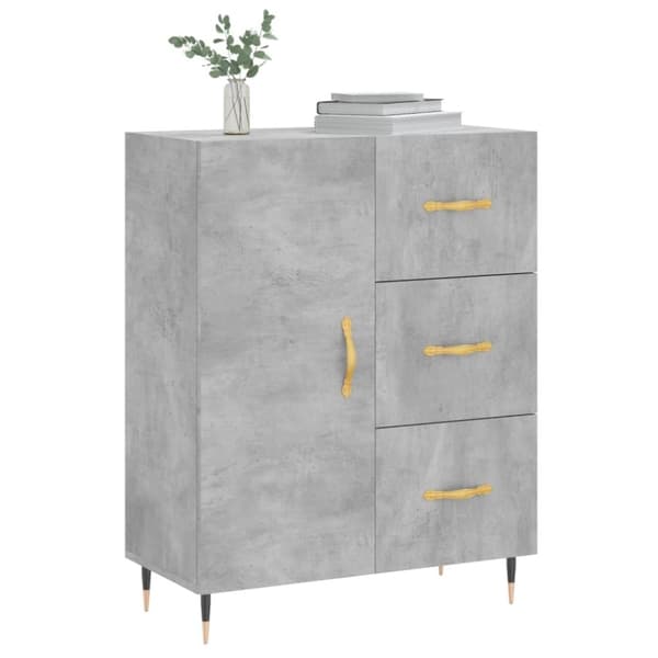 vidaXL Senkki betoninharmaa 69,5x34x90 cm tekninen puu
