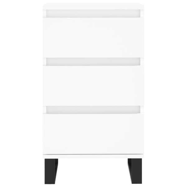 vidaXL skænk 40x35x70 cm konstrueret træ hvid