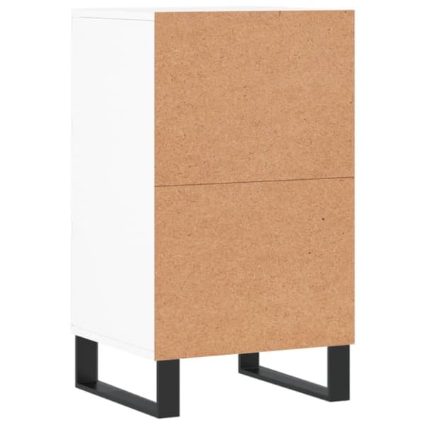 vidaXL skænk 40x35x70 cm konstrueret træ hvid