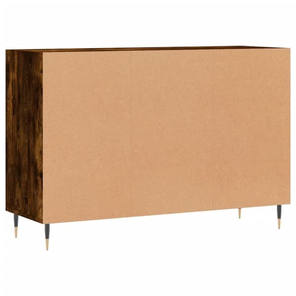 vidaXL skænk 103,5x35x70 cm konstrueret træ røget egetræsfarve