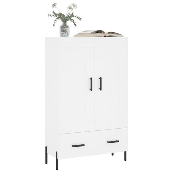 vidaXL Högskåp vit 69,5x31x115 cm konstruerat trä