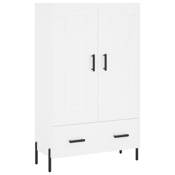 vidaXL Högskåp vit 69,5x31x115 cm konstruerat trä