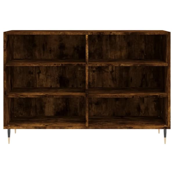 vidaXL Skjenk røkt eik 103,5x35x70 cm konstruert tre
