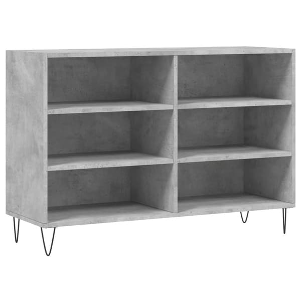 vidaXL skænk 103,5x35x70 cm konstrueret træ betongrå
