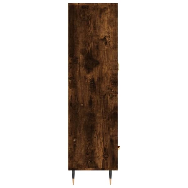 vidaXL Highboard røkt eik 69,5x31x115 cm konstruert tre