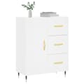 Miniatyrbilde 3 av 11: vidaXL Skjenk hvit 69,5x34x90 cm konstruert tre