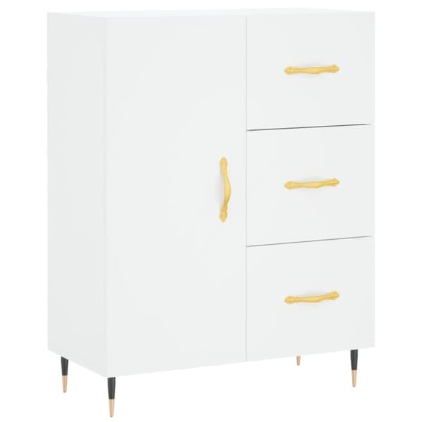 vidaXL Skåp vit 69,5x34x90 cm konstruerat trä