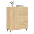 Miniatyrbillede 3 af 11: vidaXL skænk 69,5x34x90 cm konstrueret træ sonoma-eg